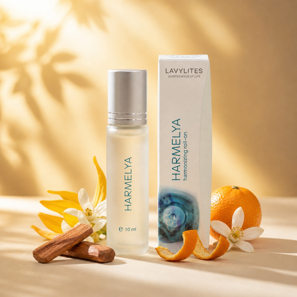 HARMELYA – harmonisierender Roll-on mit Süßorange, Kubeba, Bergamotte & Majoran 10ml