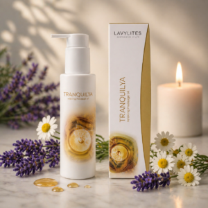 TRANQUILYA – entspannendes Massageöl mit Lavendel & Mandarine 100ml